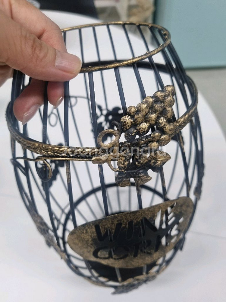 철제 모양 앤틱 빈티지 느낌 새장입니다 B--0