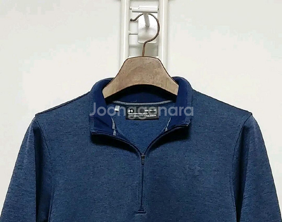 새제품급/언더아머 기모긴팔티95-100겨울골프티--1