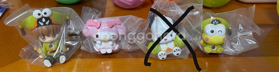 카드캡터체리 산리오 콜라보 3탄 가챠 피규어 3종--3