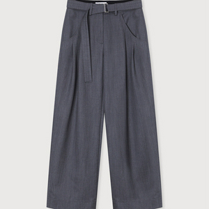 에토스 BELT TUCK TROUSERS 차콜그레이 M