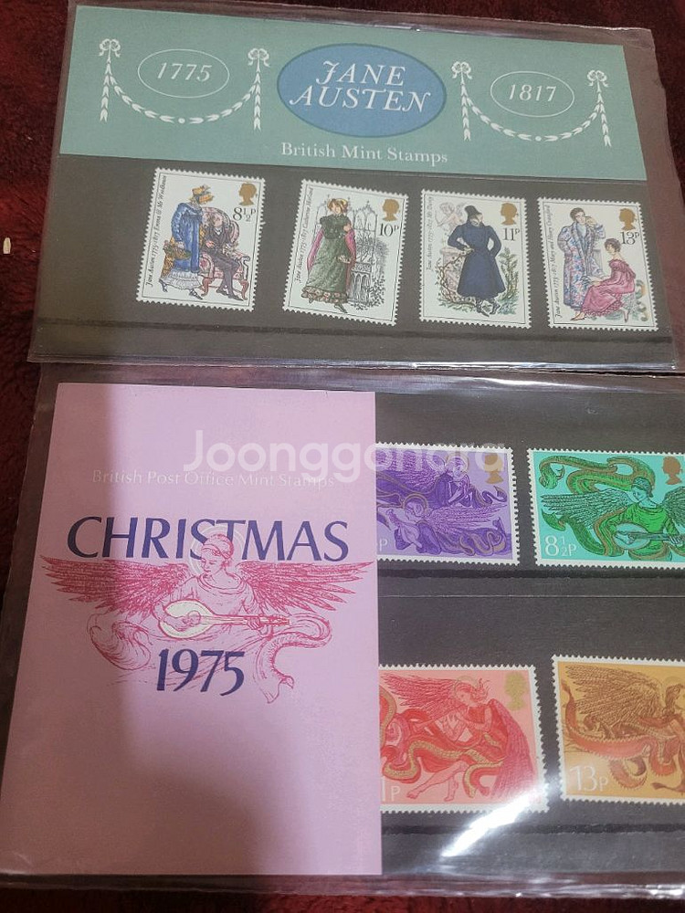 1970년대 영국우표 4종 걸렉션--3