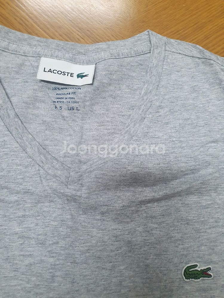 라코스테 피마 코튼 브이넥 새제품 56% 할인판매--3