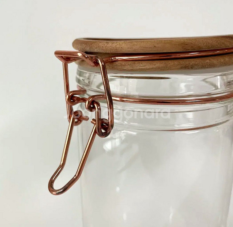 우드 나무 뚜껑 내열유리 밀폐용기 2개 일괄 새상품--5