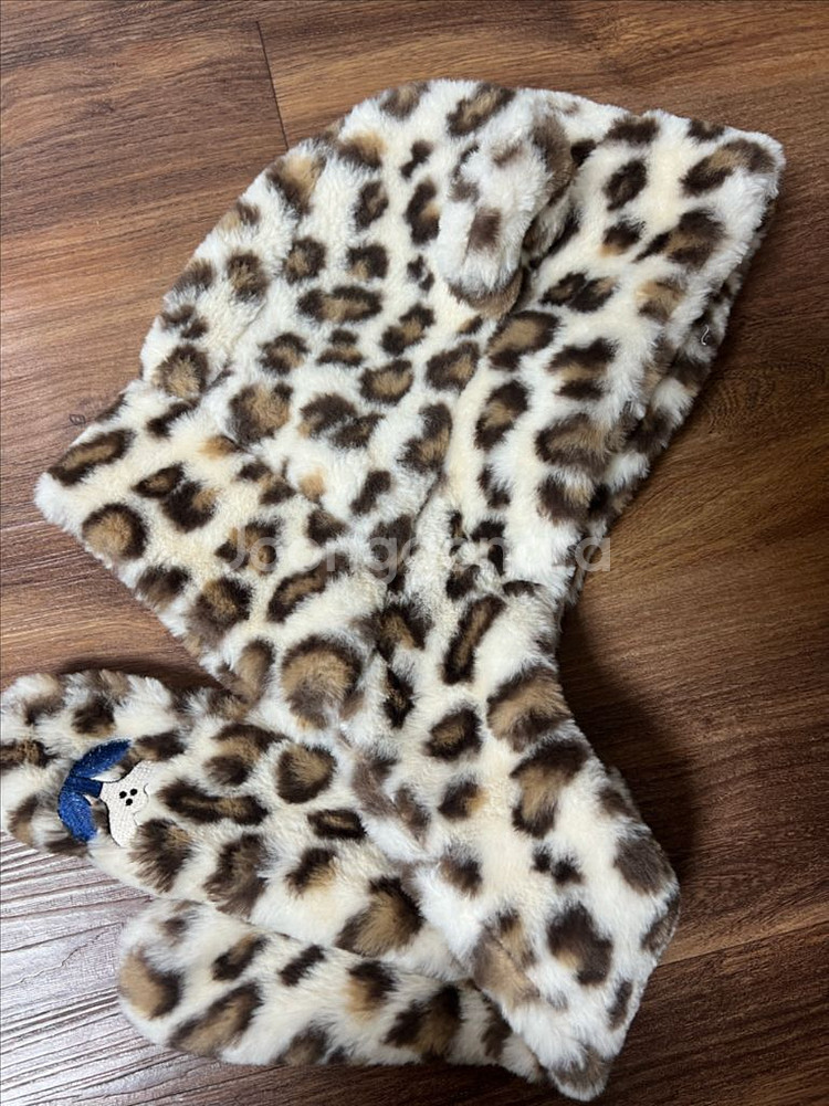 리미떼두두 레오파드 퍼 모자--0