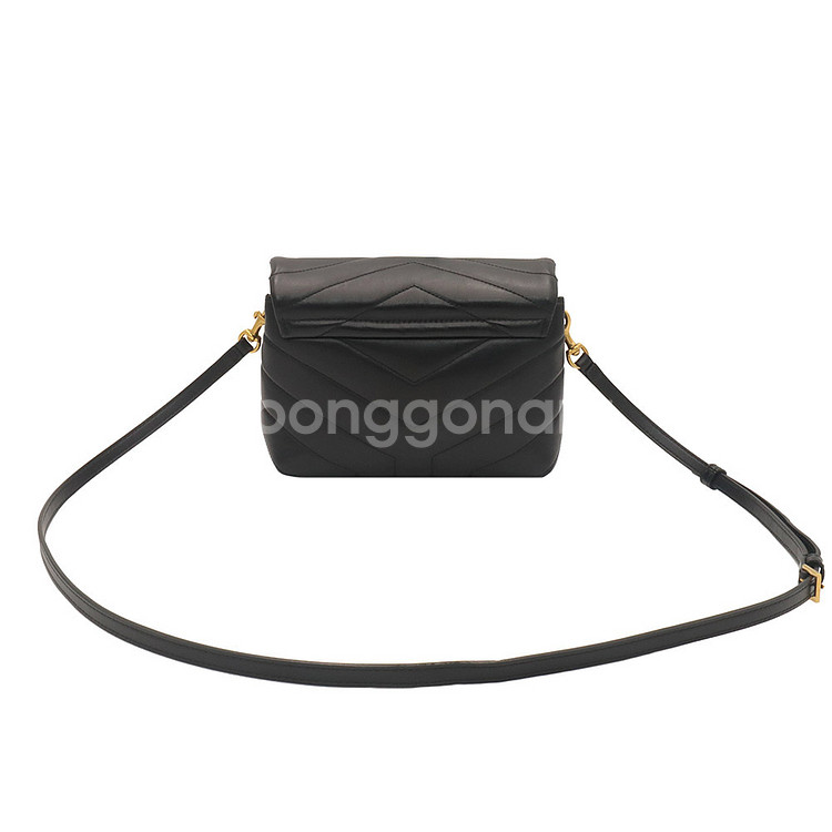 생로랑 카프스킨 금장 모노그램 루루 토이 미니 크로스백--1