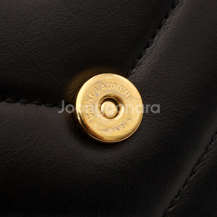 생로랑 카프스킨 금장 모노그램 루루 토이 미니 크로스백--7