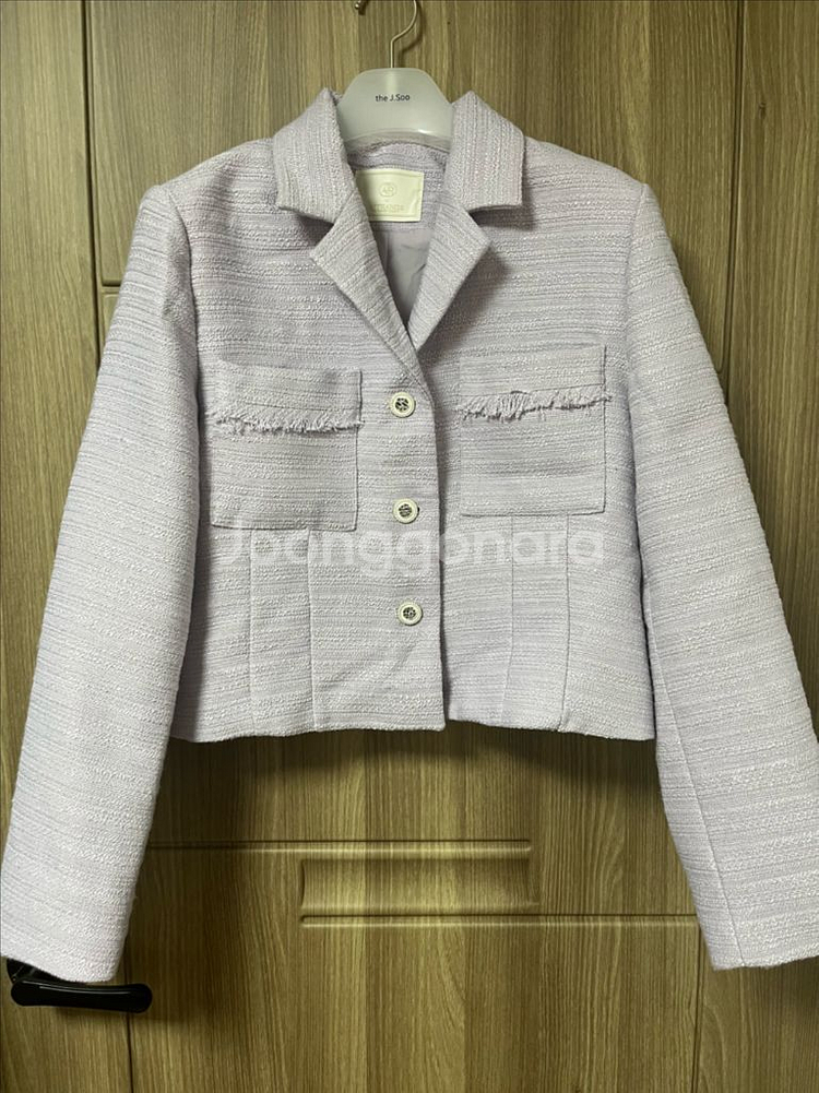 아뜨랑스 리빗 트위드 셋업 자켓+스커트--5