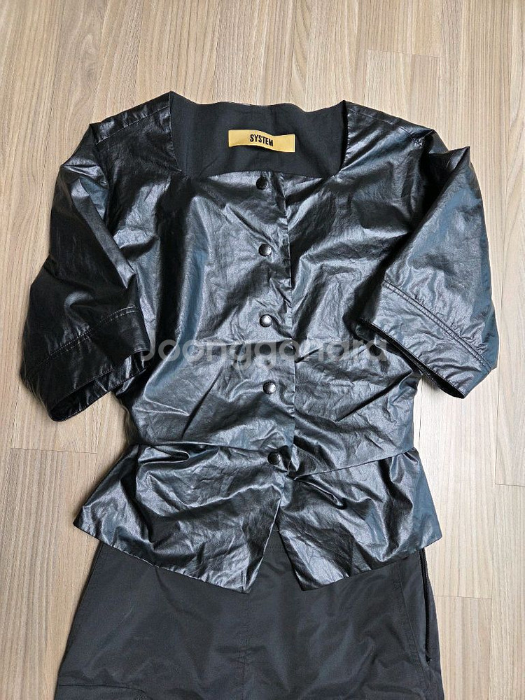 시스템레더셔츠--1