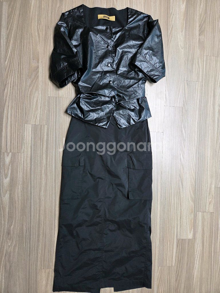 시스템레더셔츠--0