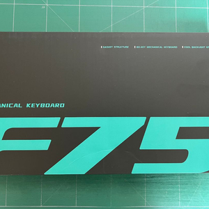 독거미 F75 키보드 그린 경해축 한글 미개봉