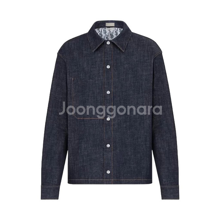 디올 오블리크 코튼 데님 청자켓 52 105 사이즈--2