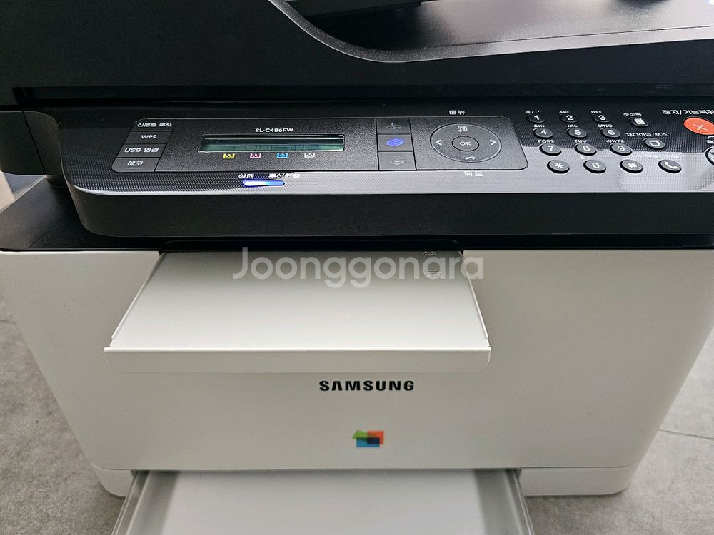 삼성 컬러 레이저 팩스 복합기 프린터--0