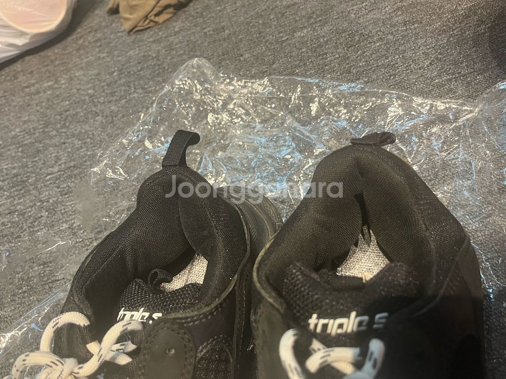 발렌시아가 트리플S 더티블랙40--6