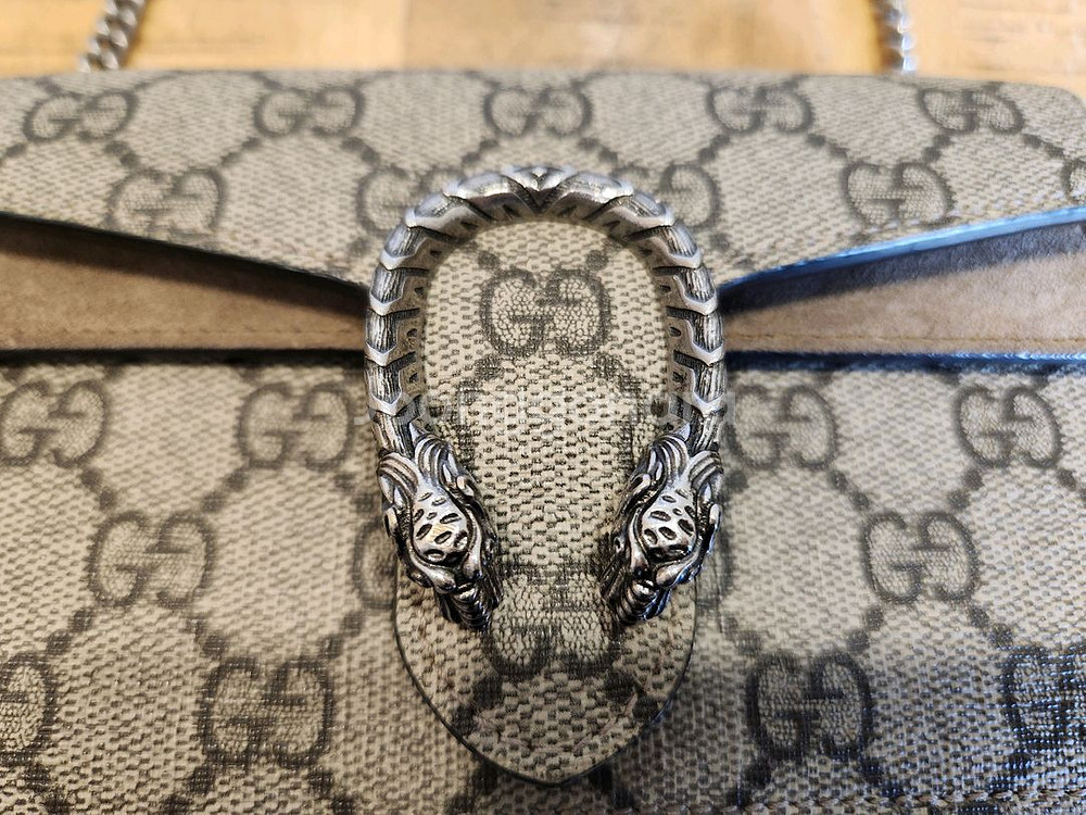 구찌 디오니서스 GG수프림 수퍼 미니 체인 크로스백--9