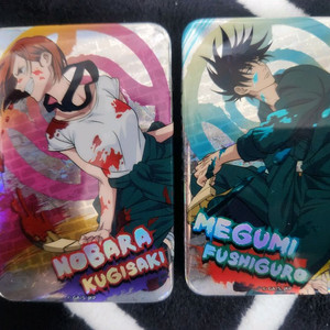 주술회전 캔뱃지2종 판매합니다