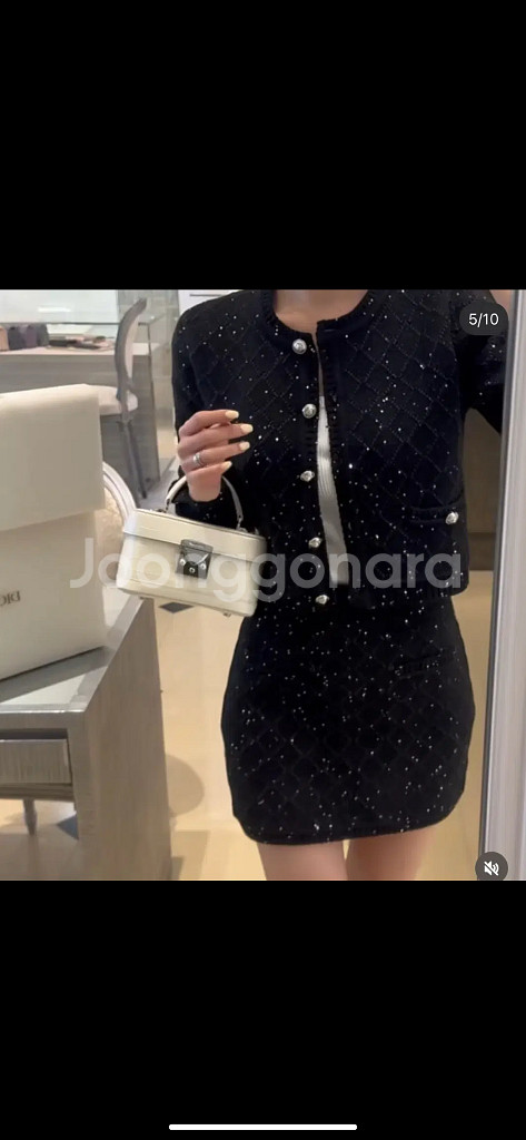 더로랑 펄 시퀀 니트 초코, 바닐라 , 블랙 세트 S--6