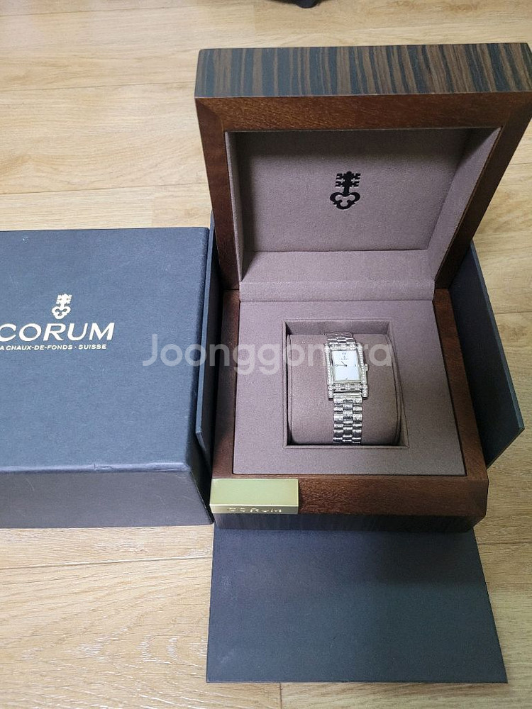정품 코룸(CORUM) 18K 화이트골드 금통 판매,교--5