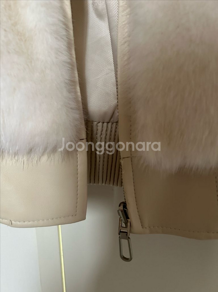 구즈fake fur no.6 봄버 퍼자켓--4