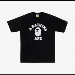 베이프 BAPE Hexagram 검정 반팔티(쇼핑백)