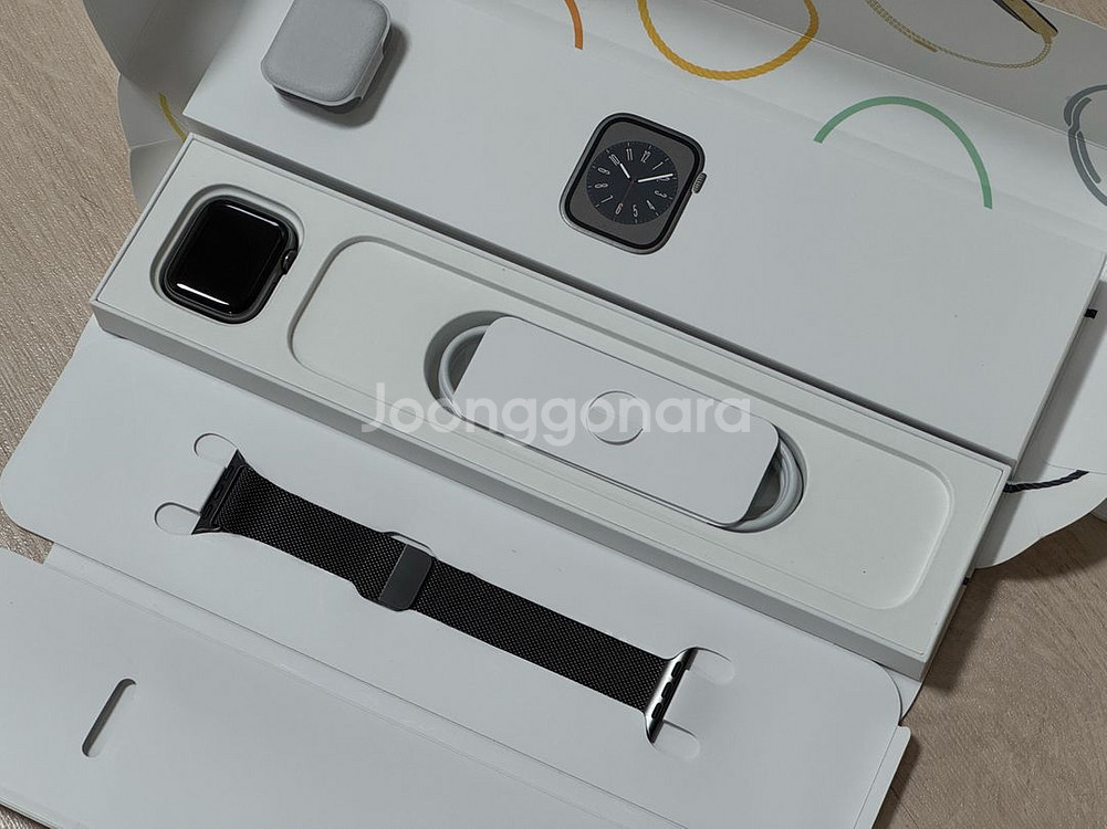 애플워치8 스테인리스 41mm 그라파이트 애케플--0