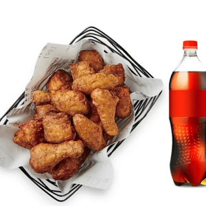 교촌치킨 간장한마리+콜라1.25L (19000원)