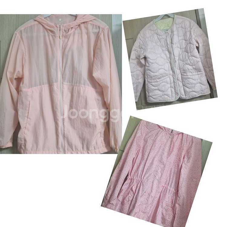 150 여아 바람막이 간절기쟈켓 일괄3종택포2.2--0