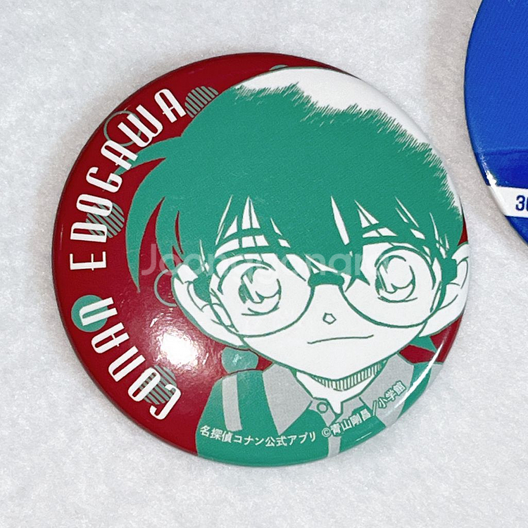 명탐정코난 랜드 30주년 전시회 특전 뱃지 신이치 원화--1