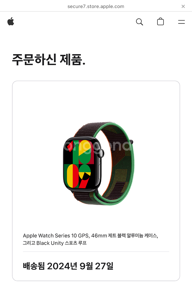 애플워치10 46mm 제트블랙 알루미늄--0
