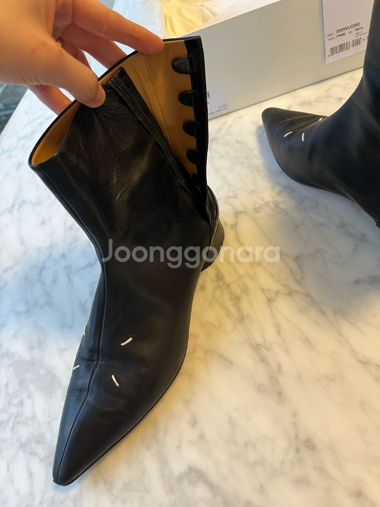 메종 마르지엘라 스티치 앵클부츠--5
