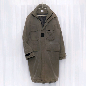 씨피컴퍼니 빅백포켓 야상 누빔 패딩 롱자켓 (100+)