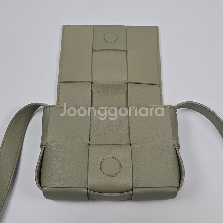 보테가베네타 미니 레더 카세트백--7