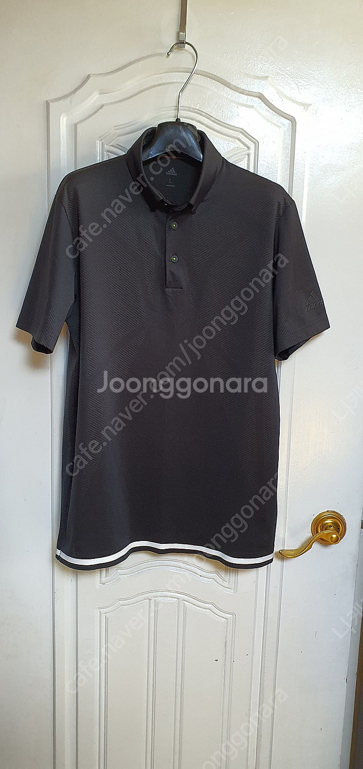 남.95) 아디다스 남성 골프티,검정색 GOLF--2