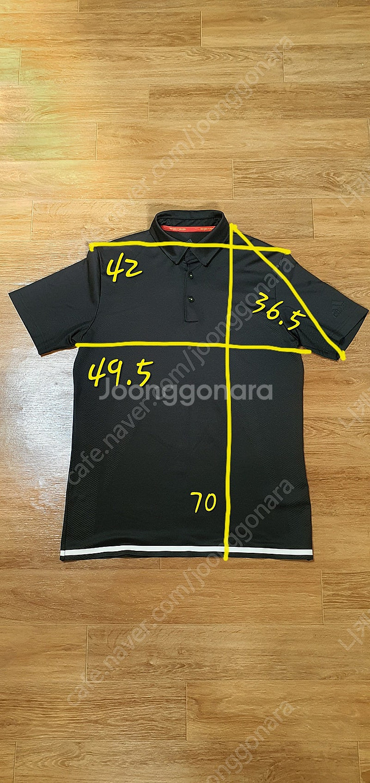 남.95) 아디다스 남성 골프티,검정색 GOLF--7