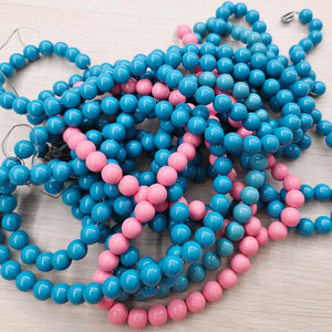 비즈 3색 14mm 약 400개 일괄