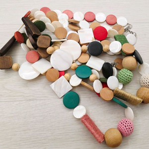 목각 자개목걸이 3개 일괄