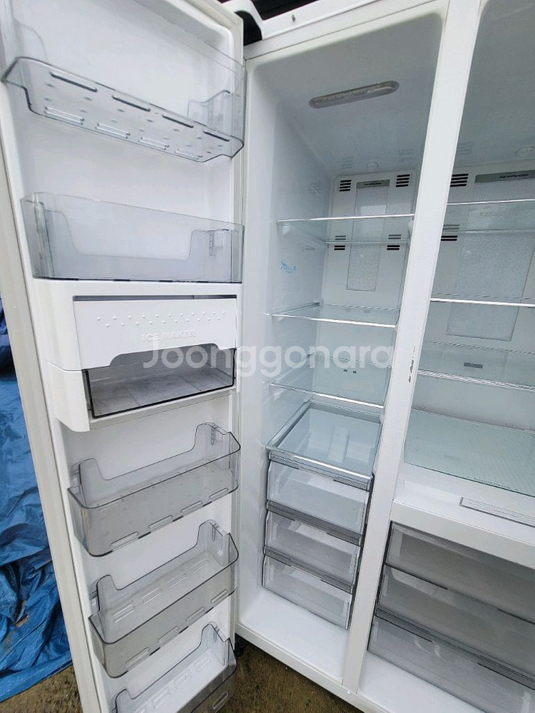 무료배송설치 대우 855L 3도어 냉장고 청소했어요--4
