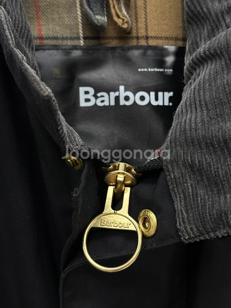 바버 인터네셔널 왁스자켓 블랙 (34,M~L)--3