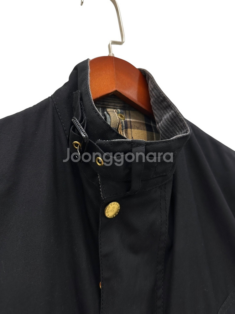 바버 인터네셔널 왁스자켓 블랙 (34,M~L)--2
