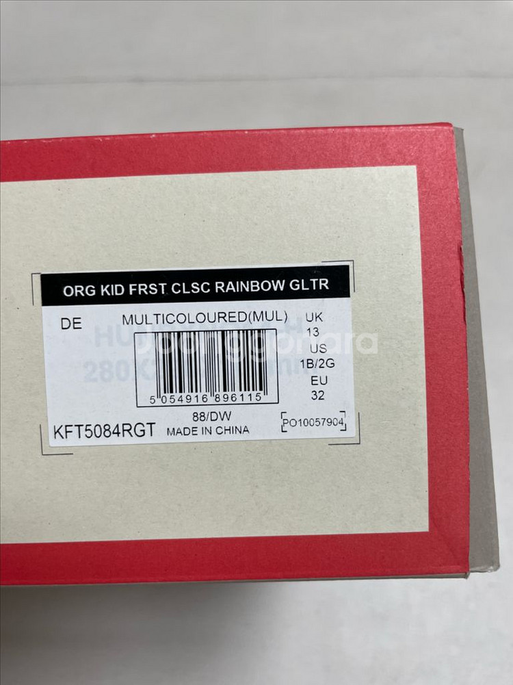 헌터키즈 레인부츠 레인보우 글리터(190/UK13)--5