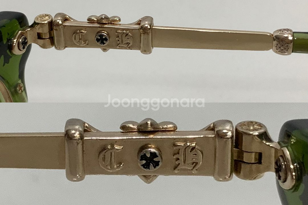 크롬하츠 보넨노이슈어2 안경 다크올리브&골드 플레이트--5