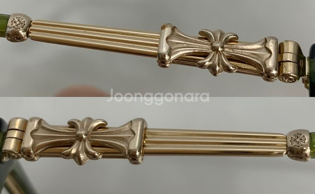 크롬하츠 보넨노이슈어2 안경 다크올리브&골드 플레이트--4