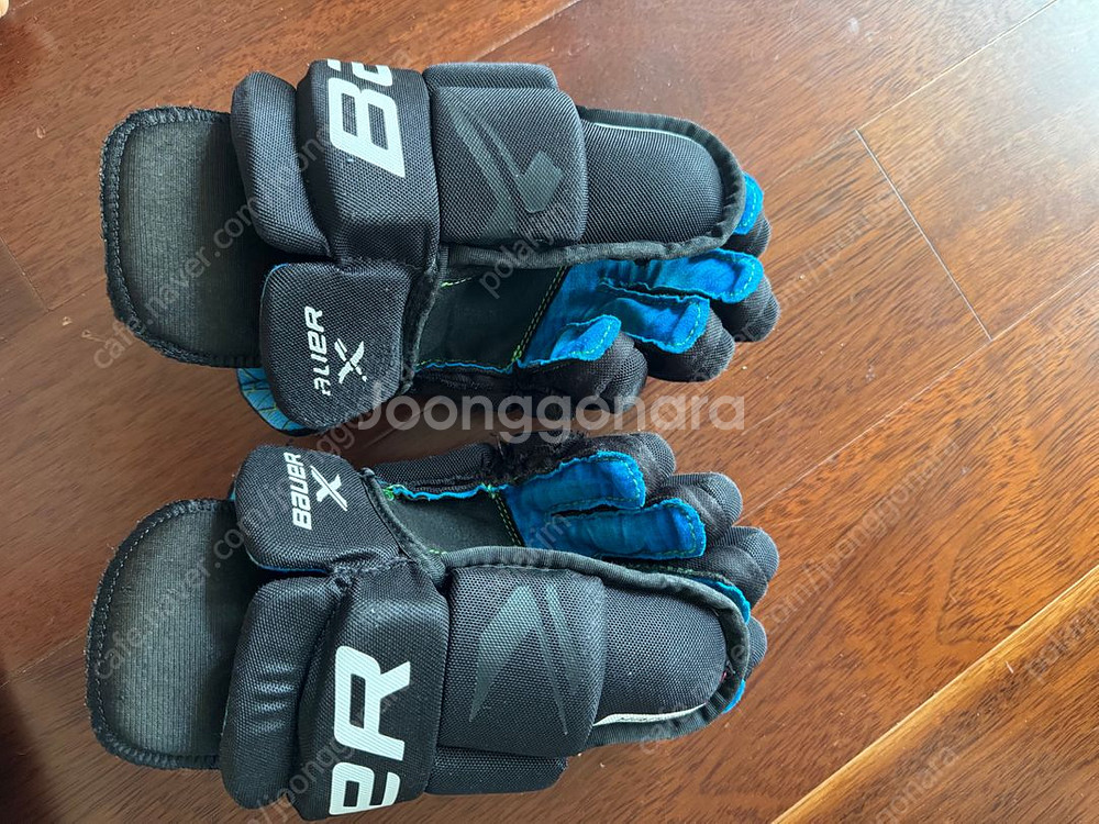 바우어 주니어 아이스하키 스케이트,장갑 11인치--4