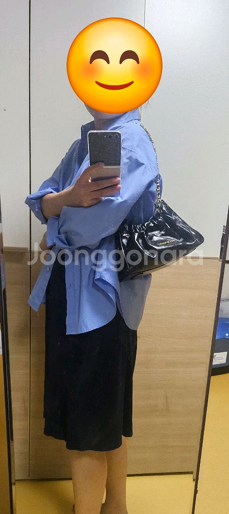 질스튜어트 블랙 체인백--6