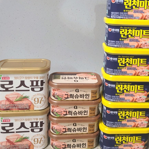 캔햄 로스팜 그릭슈바인 런천미트 총12개 택포19000