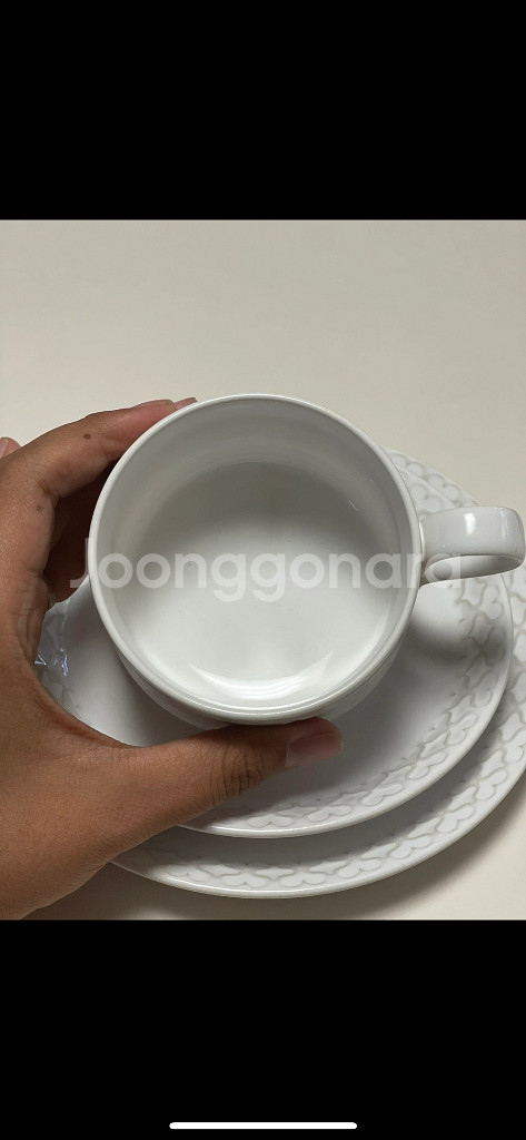 빙앤그뢴달 코디알 팔레트 화이트 빈티지 커피컵 트리오--1