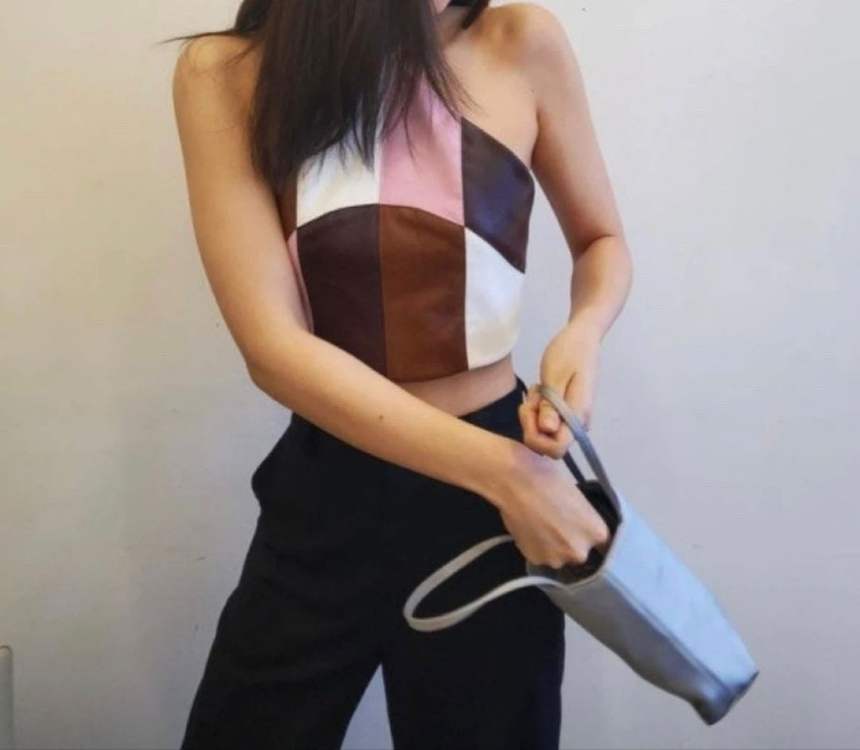 hai 리틀 실크백 라이트블루 색상 이미지