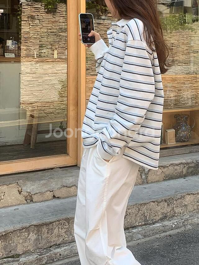 뮤렛 경임마켓 MURET 케일리 피케 티셔츠 화이트--3