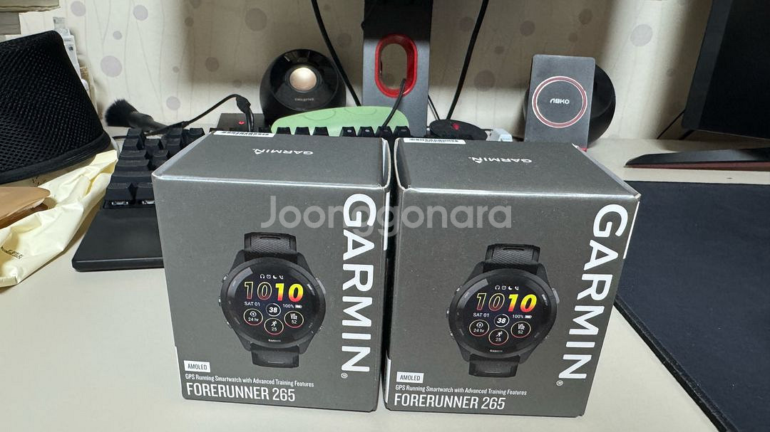 새상품) 가민 포러너 265 블랙 새상품--0
