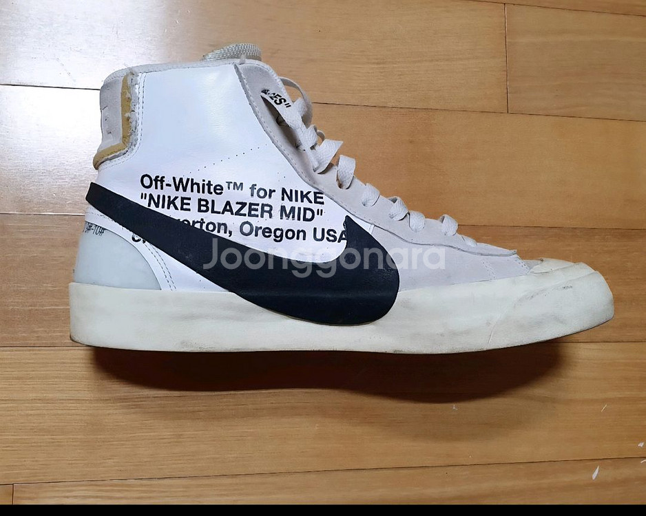 나이키 오프화이트 블레이저 미드 정품 270mm--0