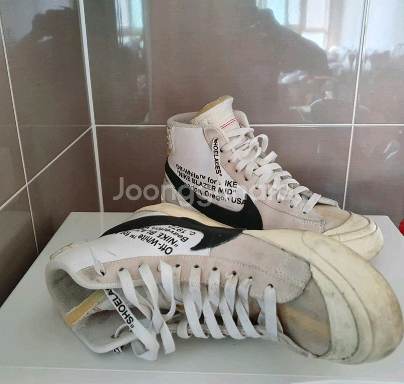 나이키 오프화이트 블레이저 미드 정품 270mm--5
